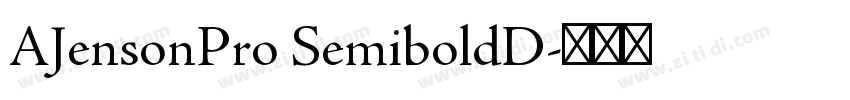AJensonPro SemiboldD字体转换
